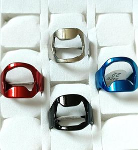 24PCS MEN039S BEER FINGER OPFER EDEINLICHEN STAEL RINGEN Ganzer Modeschmuck Lots1784826