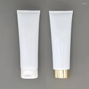 収納ボトル20pcs 250g空の白いトラベルホーススクリューフリップキャップ付きソフトチューブ化粧品クリームローションハンド化粧品パッケージ