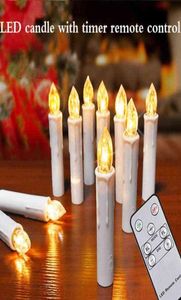 LED Candles Christmas Tree Candle Flashing Flame With Timer Remote Birthday Home 2022 New year039s Decor Church Electric Candle9501621