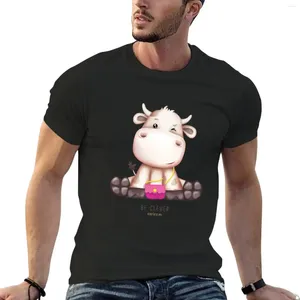 Męska krowa polos be sprytna dziewczyna T-shirt chłopcy zwierzęcy koszulka graficzna tysię