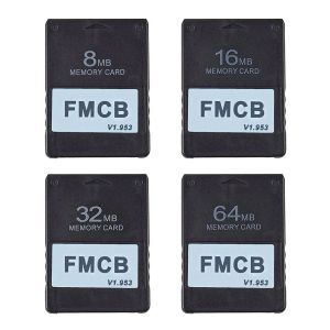 カードFMCB MCBOOT無料MCブートカードv1.953 Sony PS2 PS 2 8MB/16MB/32MB/64MBメモリカードゲームコンソールアクセサリー最新
