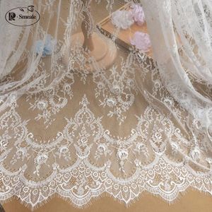 / Lot French Eyelash Lace Fabric 150cm White Black Diy Exquisite Lace Embroidery Clothes Wedding Dress Accessories RS702 240429