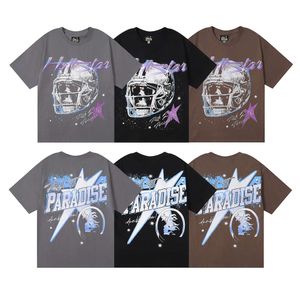Hellstar Treve Designer T Shirts Tee Graphic Tee Luxury Moda Masculina Brand abstrato impressão grande casual solto e confortável com mangas curtas