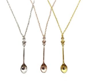 Crown Mini teaspoon Smoking Accessories classic Royal Alice spoon Necklace GF5126509344