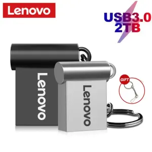 Adaptör Lenovo Metal USB 2TB 3.0 Flash Sürücüler Yüksek Hızlı Pendrive 1TB 512GB USB Sürücü Taşınabilir SSD Memoria USB Flash Disk Typec Adaptör