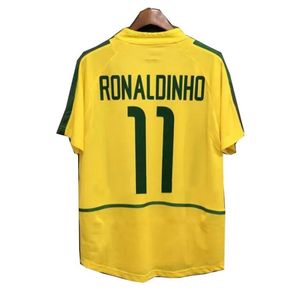 Brasil Retro Soccer Jerseys Ronaldo 1957 85 88 91 93 94 98 00 02 04 06 12 Ronaldinho Kaka R. Carlos Camisa de Futebol Brazils Football Shirt Classic Vintage Jersey