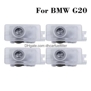 Dekorative Lichter 4PCS/LOT LED CAR TO TOR LIGHT -Projektor mit freundlicher Genehmigung von Laser -Begrüßungslogo -Lampen Zubehör für G20 G21 Z4 M4 3 Serie DRO DHFI7