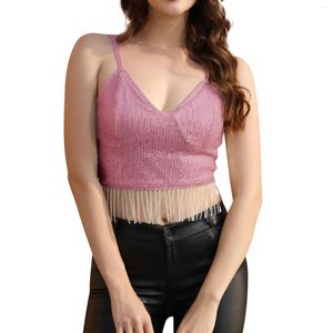 Women's Tanks Cropped Unique Fashion Printed Women Vest Underwear V-Neck Summer Sleeveless Shirts Tops For