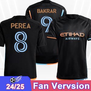 24 25 New York City Mens Soccer Jerseys Mijatovic Bakrar S.rodriguez J.Fernandez Tanasijevic Grey Ilenic Keaton Away Football Shirt Uniforms