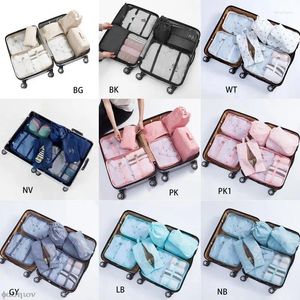 Bags Storage 7Pcs/Set Travel Tidy Pouch Home Zipper Digital Data Cable Organizer For Clothes Shoe Lage Packing Cube Suitcase