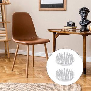 Carpets 4pcs Clear Carpet Savers Spiked Furniture Cup Round Caster Cups (Adhesive)