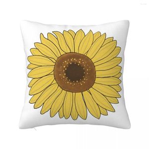 Pillow Sunflower Yellow Throw Decorative Cover Pillowcase Decor Christmas Covers For S