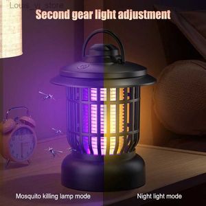 Myggdödare Lampor UV Killing Lamp utomhus bärbar elektrisk USB -laddning Fly Catcher Hushållens insekt Dispense YQ240417