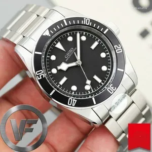 Wristwatches Luxury Automatic Movement Watch For Men Mechanical Watches Stainless Steel Black Blue Ceramic Bezel Bay