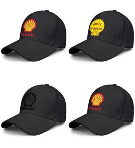 Shell Gasoline Stacja benzynowa Logo męskie i kobiety Regulowana czapka ciężarówki wyposażona w Vintage Cute Baseballhats Locator Gasoline Symbo5106080