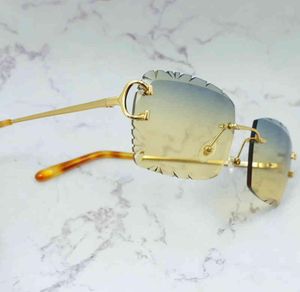 RIMLS Glass Sun Men Carter Luxo Digner vintage Sun Glass Square Diamond Cut Fashion Shad Eyewear Gafas de Sol6223832