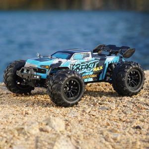 Diecast Model Cars Off road control truck with LED lights boys toy all terrain RC car brushless drift remote control truck suitable for adults and children J240417