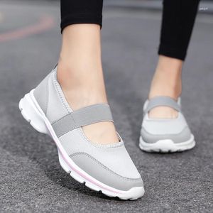 Casual Shoes Women Sports Fashion Breathable Mesh Flat Spring Autumn Comfortable Work Large Size 35-42