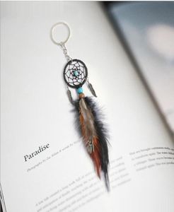 Mini DreamCatcher Kluowiec wiszący ręcznie robiony zabywający za czarujący leśny leśnik siatka z dekoracją piórkową 8001932