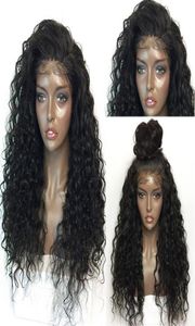 Parte profunda 150 peruca de cabelo humano encaracolado 136 Lace Front Human Hair Wigs pré -arrancados e ondulados Bob peruviano Remy Hair2939818