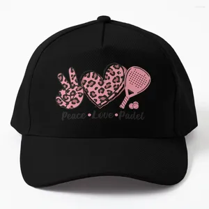 Ball Caps Peace Love Padel Mom I Women Valentine Day Gift Baseball Cap Vintage Fashion Beach Brand Man Women's Hat Men's