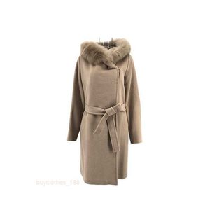 Designer Coat Luxury Woolen Coat Women's Coat Mid-length Lamb Velvet Cardigan Windbreaker Top Quality Thickened Wool Jacket Fashion Warm Loose Versatile Coats VZMR