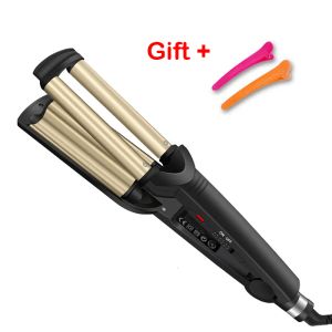 Hair Straighteners Crimper Curling Iron Ceramic Crimpers Wavers Curler Wand Fast Heating 3 Barrels Waver Tools For All Types Of 230923 Otxai