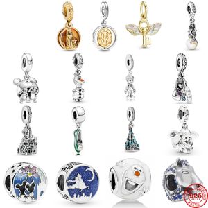 925 Sterling Silver Fit Women Charms Armband Beads Charm Castle Flower Fairy Rabbit Wings