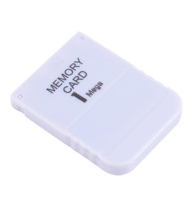 Vit 1 MB 1M Memory Save Saver Card för PlayStation One PS1 PSX Game System High Quality Fast Ship6562150