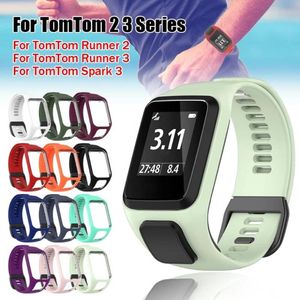 Watch Bands Wrist Band Straps For TomTom 2 3 Runner Spark Music Cardio Replacement Bracelet 4 Silicone Belt Parts6697785