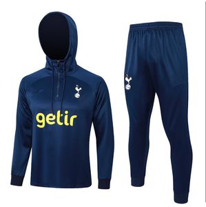 23 /24 25 Hot Spurs Soccer Suit Set Set Training Comse 21/22 с длинным рукавом Кейн Справочный костюм Футбольный курт