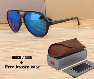 High quality sunglasses men women Brand Designer Plank frame Mirror uv400 lens sun glasses Oculos De Sol with Retail cases and box5781434