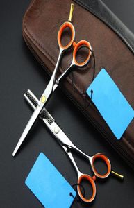 Hår sax Professional 5 tum Japan 440C Set Make Up Thunning Scissor Shears Cutting Barber Tools Hairdressing74644277917177