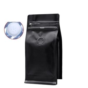 Packing Bags Wholesale Coffee With Vaed Zip Sealing Stand Up Bag Resealable Colorf Thicken Home Fooding Packaging Storage Drop Deliver Dhood