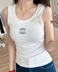 Women Designer Tanki Top Woman Tank Tops Designer Tank Top luksusowa kamizelka camis czyste bawełniane koszulki bez rękawów modne litera haftowana dzianina