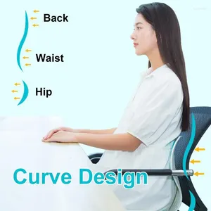 Pillow Foldable Memory Foam For Chair Elastic Back Support Soft Sitting Gaming Learning Lightweight
