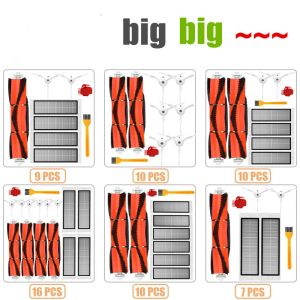 Limpadores Novo pincel principal HEPA Filtro lateral Casa de esfrego