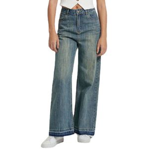 2024 Jeans Womens High Waist Plush Edge Micro Ragged Denim Pants