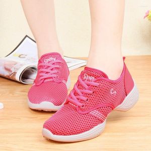 Sapatos casuais Shose Women Summer Mesh Face Fitness Dance Mummy Work confortável respirável