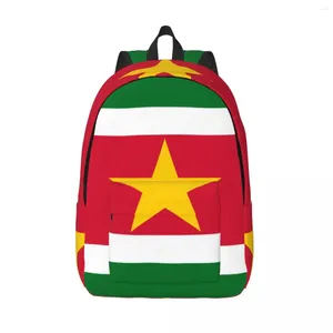 Рюкзак ноутбук уникальный флаг Suriname School Bag долговечный студент -девочка путешествовать
