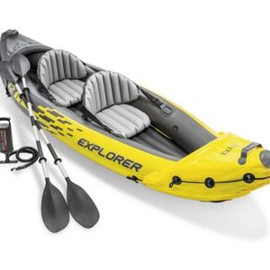 WOLFACE Inflatable Boat Rubber Boat Drifting Single Adjustable Double Assault Boat Drifting Boat Kayak Outdoor Fishing Boat 240409