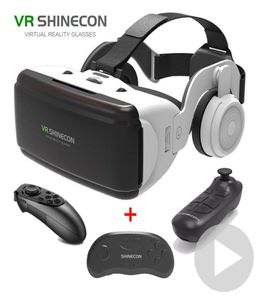 2022 Nowe okulary VR Virtual Reality 3D VR okulary Google kartonowe zestaw słuchawkowy smartfon iOS Android wirtualne szklanki z gamePad8566470