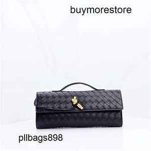 Andiamo Long Clutch Handbag Bottegvenetas 7a Weave Handswen Women Clutchs Bag Läderväska Väska och liten Bagd3v6