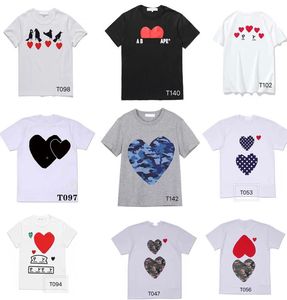 Play Designer Men039s T Shirts CDG Brand Small Red Heart Badge Top Polo Shirt Abbigliamento2216544