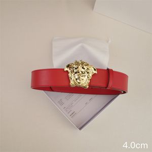 مصمم حزام للرجال Ceinture Luxury Head Leather Womens Womens Fashion Nice Weistband Classic Belt Width 4.0cm