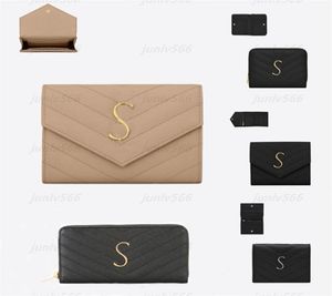 new Y bag billfold High quality women wallet men pures highend luxury designer S wallet with box2987881