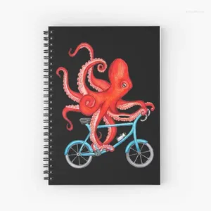 Octopus Pattern Spiral Journal Notebook Memo notepad 120 Páginas Diário Livro para Notas de Estudo Escola Journaling Boy Gril