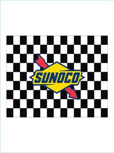 Impressão digital personalizada Bandeiras de 3x5ft Corrida Mahwah Sunoco Cup Series Banner de bandeira xadrez para jogo e decoração5558308