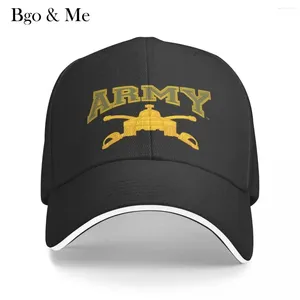 Ball Caps 2024 Army - Armor Branch Baseball Cap Black Military Tactical Hat Boonie Hats Men's Women's