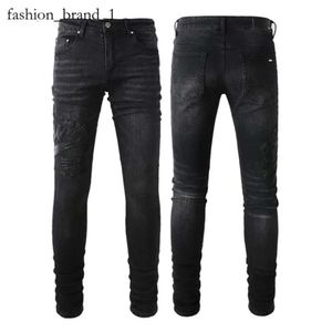 Amirir Jeans Designer Jeans Herren Denim Stickhosen Mode-Löcher Hosen Größe 28-40 Hip Hop Distressed Reißverschlusshose für 2024 Top Sell 1182